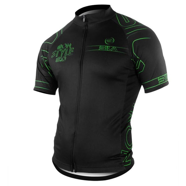 MAILLOT SILA IRON STYLE 2.0 VERT - MANCHES COURTES 1492 V-MAILLOT SILA SPORT XS 1492 NOIR/VERT