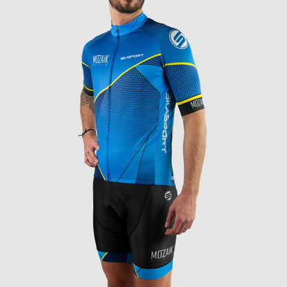 MAILLOT SILASPORT MOZAIK STYLE BLEU MC V-MAILLOT SILA SPORTS 