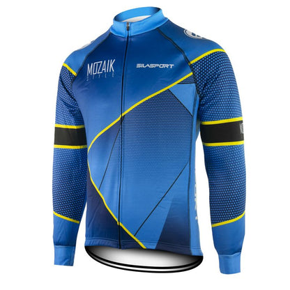 MAILLOT / VESTE MI-SAISON EVO SILASPORT MOZAIK STYLE BLEU V-MAILLOT SILA SPORT S BLEU 