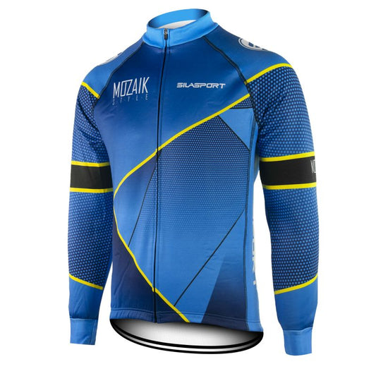 MAILLOT / VESTE MI-SAISON EVO SILASPORT MOZAIK STYLE BLEU V-MAILLOT SILA SPORT S BLEU 