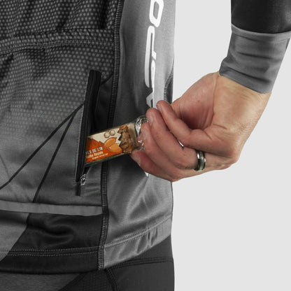 MAILLOT / VESTE MI-SAISON EVO SILASPORT MOZAIK STYLE GRIS V-MAILLOT SILA SPORT 