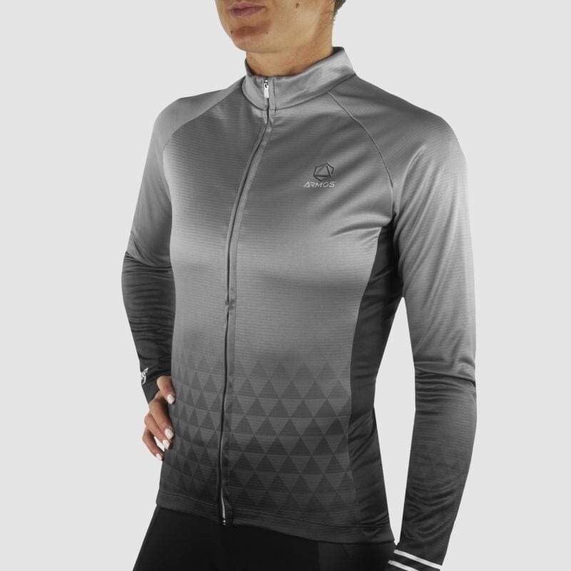 MAILLOT / VESTE MI-SAISON FEMME ARMOS DANA GRIS V-MAILLOT SILA SPORT 