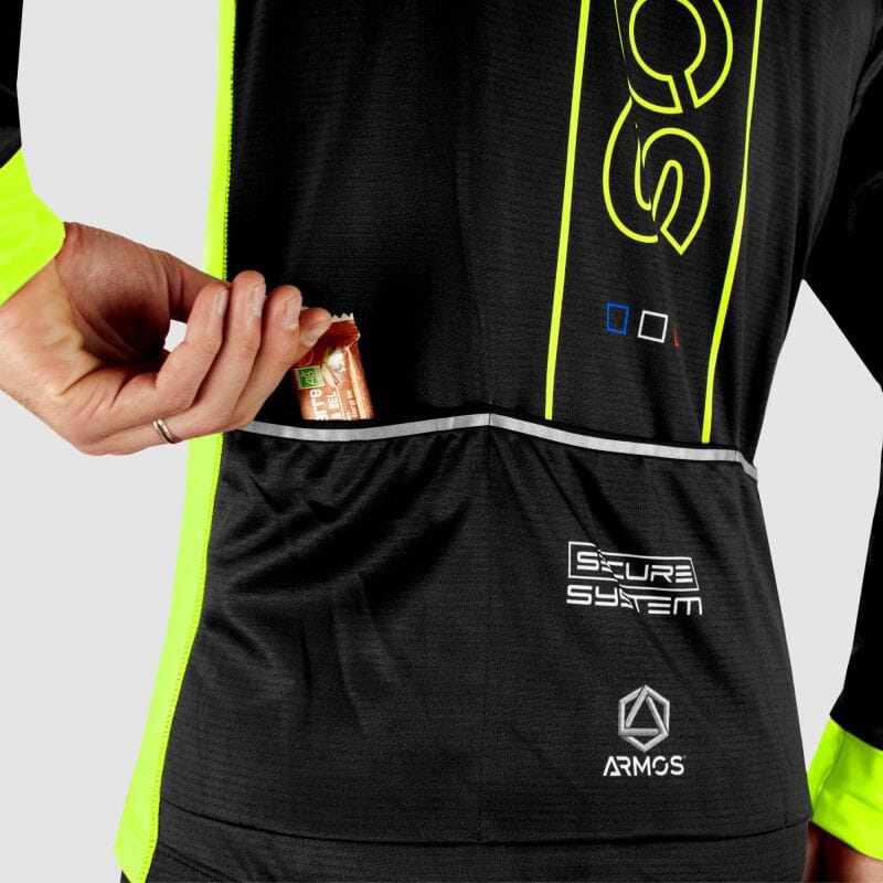 MAILLOT / VESTE MI-SAISON PERFO ARMOS NEON JAUNE FLUO V-VESTE THERMIQUE SILA SPORT 