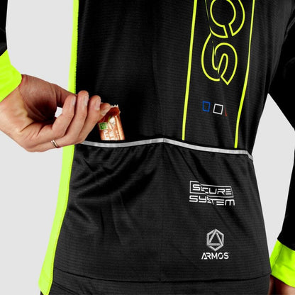 MAILLOT / VESTE MI-SAISON PERFO ARMOS NEON JAUNE FLUO V-VESTE THERMIQUE SILA SPORT 