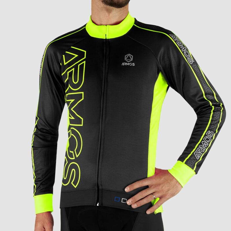 MAILLOT / VESTE MI-SAISON PERFO ARMOS NEON JAUNE FLUO V-VESTE THERMIQUE SILA SPORT 