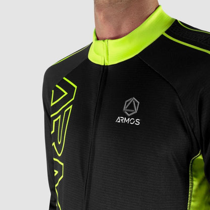 MAILLOT / VESTE MI-SAISON PERFO ARMOS NEON JAUNE FLUO V-VESTE THERMIQUE SILA SPORT 