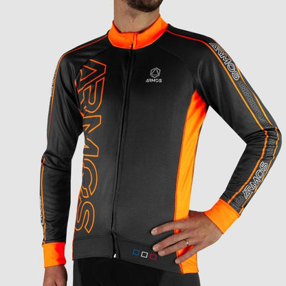 MAILLOT / VESTE MI-SAISON PERFO ARMOS NEON ORANGE FLUO V-VESTE THERMIQUE SILA SPORT 