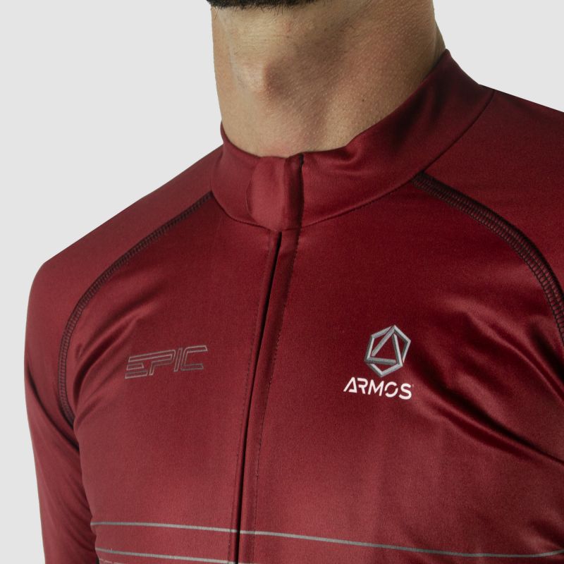 MAILLOT / VESTE MI-SAISON PRO ARMOS EPIC GRENAT V-MAILLOT SILA SPORTS 