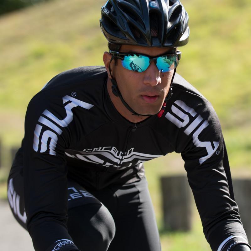 MAILLOT / VESTE MI-SAISON SILA CARBON STYLE 2 - ROUGE 1617 V-MAILLOT SILA SPORT 