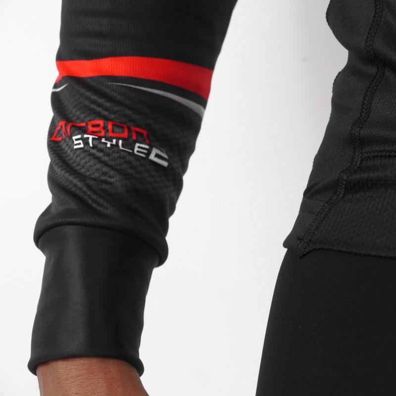 MAILLOT / VESTE MI-SAISON SILA CARBON STYLE 2 - ROUGE 1617 V-MAILLOT SILA SPORT 