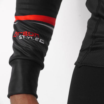 MAILLOT / VESTE MI-SAISON SILA CARBON STYLE 2 - ROUGE 1617 V-MAILLOT SILA SPORT 