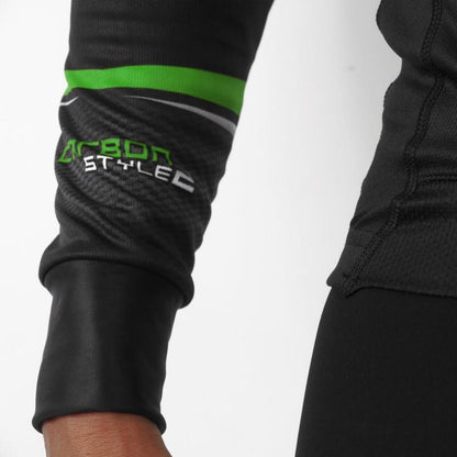 MAILLOT / VESTE MI-SAISON SILA CARBON STYLE 2 - VERT 1620 V-MAILLOT SILA SPORT 