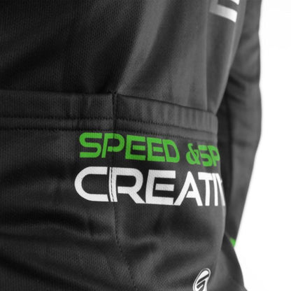 MAILLOT / VESTE MI-SAISON SILA CARBON STYLE 2 - VERT 1620 V-MAILLOT SILA SPORT 