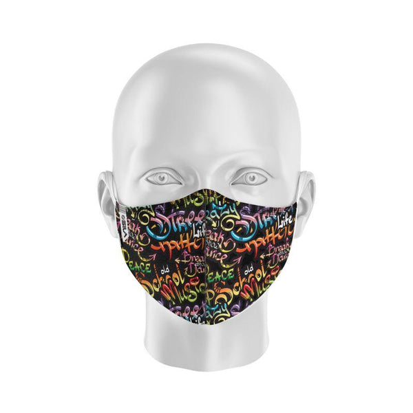 Masque de Protection SILA GRAFFITI - Forme Coquille - 2 couches - Réutilisable et lavable A-PROTECTION SILA SPORTS 