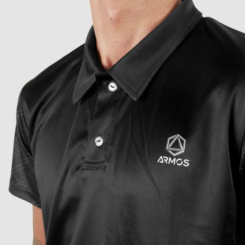 ARMOS LEGEND BLACK MEN'S POLO SHIRT