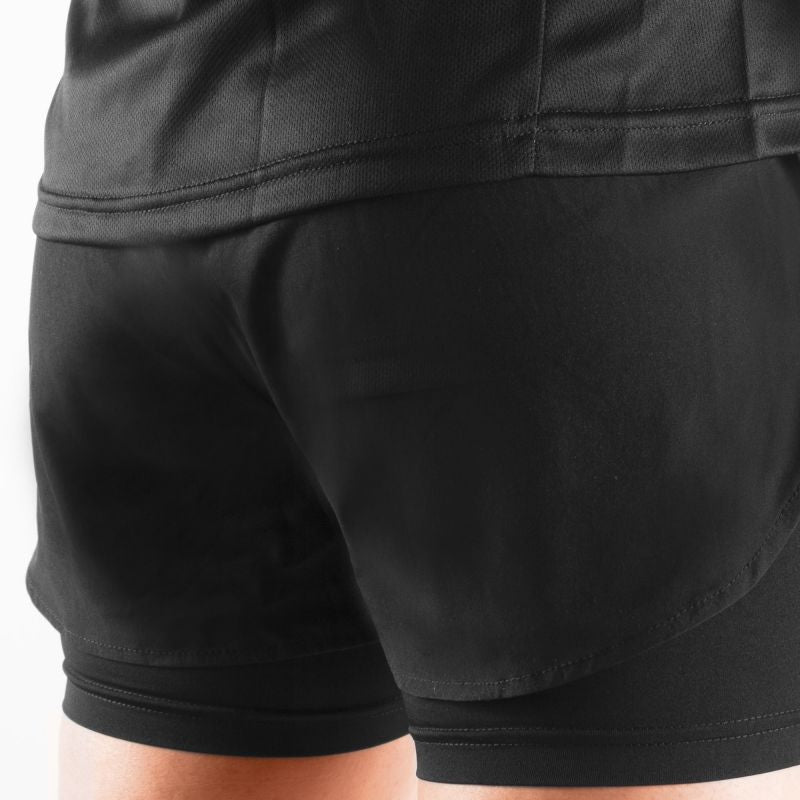 SHORT 2 EN 1 SILA PRIME FEMME - NOIR Modèle 2740 V-SHORT SILA SPORTS 