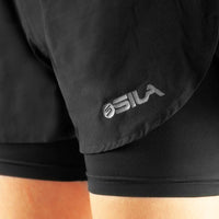 SHORT 2 EN 1 SILA PRIME FEMME - NOIR Modèle 2740 V-SHORT SILA SPORTS 