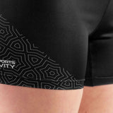 SHORT/CUISSARD COURT SILA AZALEA - NOIR RUNNING FEMMES V-SHORT SILA SPORTS 