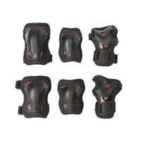 SKATE GEAR JUNIOR 3 PACK 069P0200741 | Sizes: XXXS- XXS - XS | Color: BLACK/RED GARÇON A-PROTECTION TECNICA GROUP CANADA 