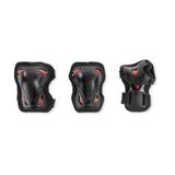 SKATE GEAR JUNIOR 3 PACK (BLACK/RED) M-PROTECTEURS TECNICA GROUP CANADA 