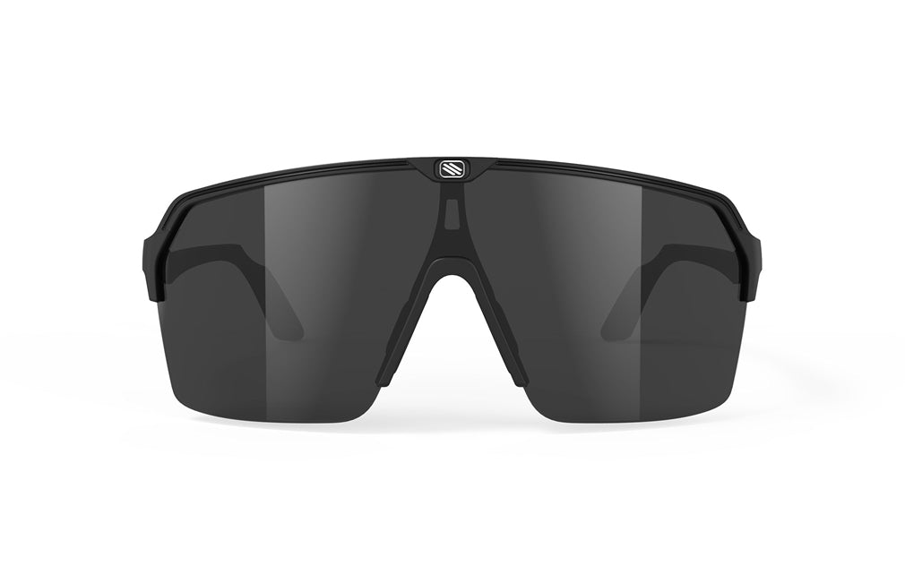 Spinshield Eyewear Color: Matte black frame with smoked black lenses. 2026