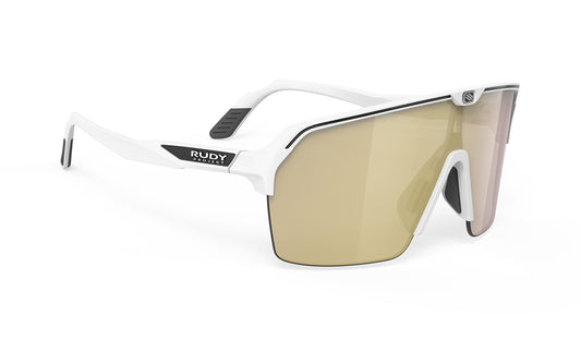 LUNETTE Spinshield   Couleur : White Matte Frame with Multilaser Gold Lenses  2026