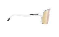 LUNETTE Spinshield   Couleur : White Matte Frame with Multilaser Gold Lenses