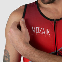 TRIFONCTION CD SILASPORT MOZAIK STYLE ROUGE V-TRIFONCTION SILA SPORTS 