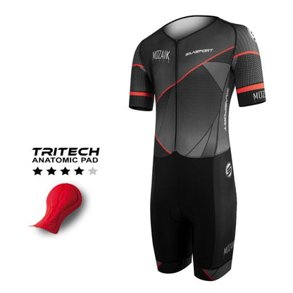 TRIFONCTION MC - CD SILASPORT MOZAIK STYLE GRIS V-COMBINAISON SILA SPORTS 