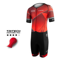 TRIFONCTION MC - CD SILASPORT MOZAIK STYLE ROUGE V-COMBINAISON SILA SPORTS XS ROUGE 