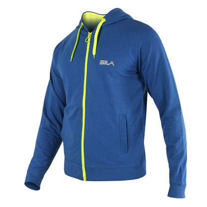 VESTE À CAPUCHE SILA PRIME BLEU/JAUNE FLUO 1871 V-VESTE SILA SPORT 