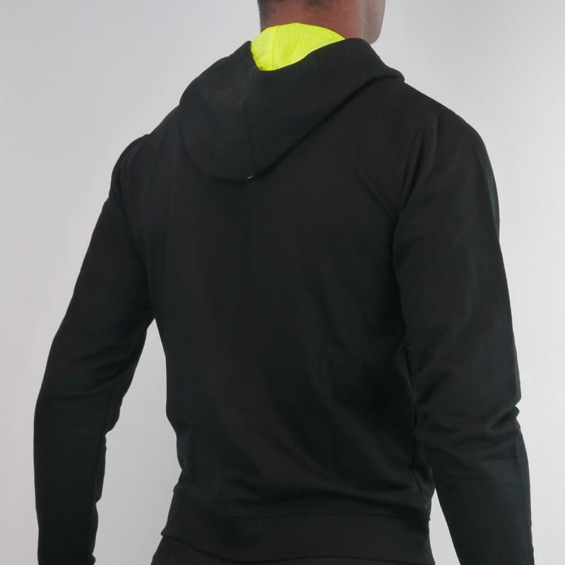 VESTE À CAPUCHE SILA PRIME NOIR/JAUNE FLUO 1396 V-VESTE SILA SPORT 