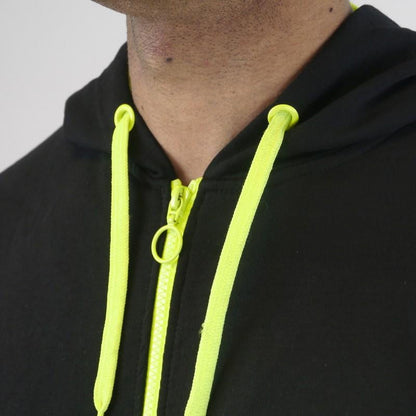 VESTE À CAPUCHE SILA PRIME NOIR/JAUNE FLUO 1396 V-VESTE SILA SPORT 