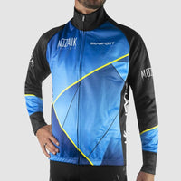 VESTE THERMIQUE EVO SILASPORT MOZAIK STYLE BLEU V-VESTE THERMIQUE SILA SPORT 