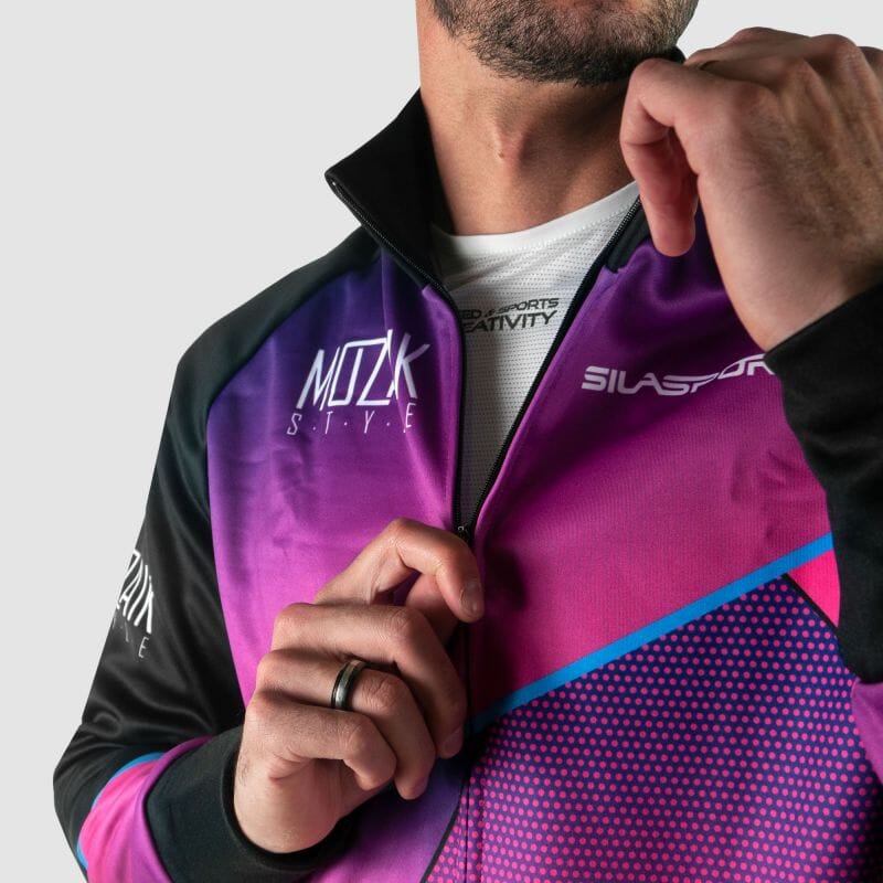 VESTE THERMIQUE EVO SILASPORT MOZAIK STYLE ROSE V-VESTE THERMIQUE SILA SPORT 