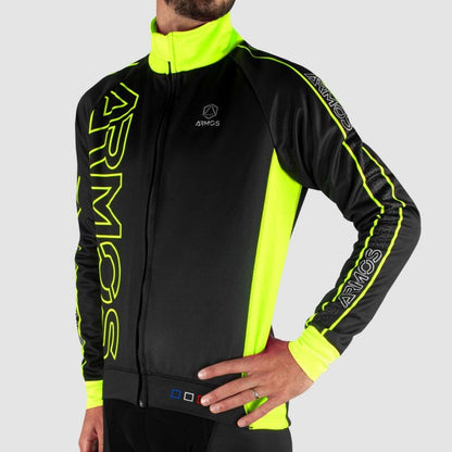 VESTE THERMIQUE PERFO ARMOS NEON JAUNE FLUO V-VESTE THERMIQUE SILA SPORT 