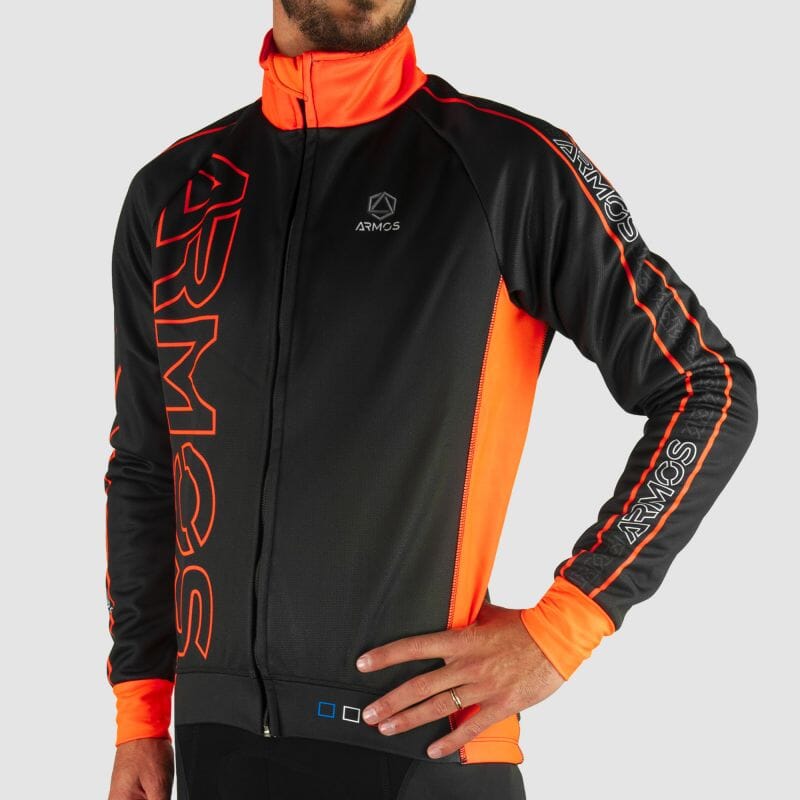 VESTE THERMIQUE PERFO ARMOS NEON ORANGE FLUO V-VESTE THERMIQUE SILA SPORT 