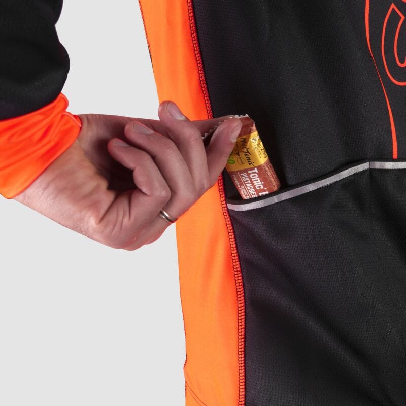 VESTE THERMIQUE PERFO ARMOS NEON ORANGE FLUO V-VESTE THERMIQUE SILA SPORT 