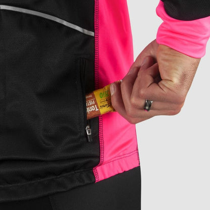 VESTE THERMIQUE PERFO ARMOS NEON ROSE FLUO V-VESTE THERMIQUE SILA SPORT 