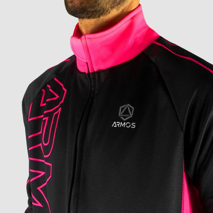 VESTE THERMIQUE PERFO ARMOS NEON ROSE FLUO V-VESTE THERMIQUE SILA SPORT 